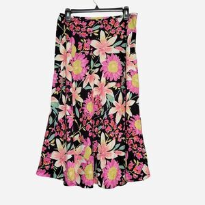 Napa Valley 90s Style Floral Beaded Skirt Midi Plus Size